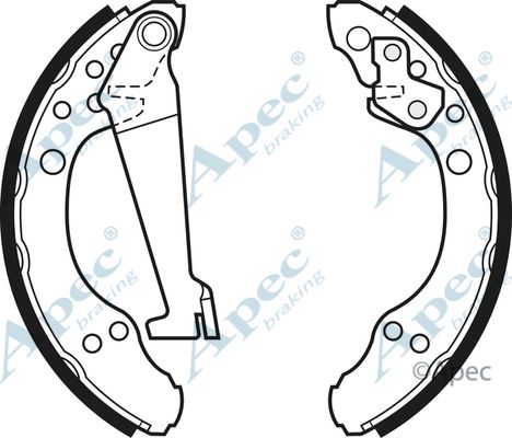 APEC BRAKING Piduriklotside komplekt SHU301